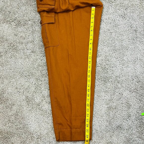 Banana Republic Rust Orange Tapered High Rise Cargo Pants - Picture 10 of 10